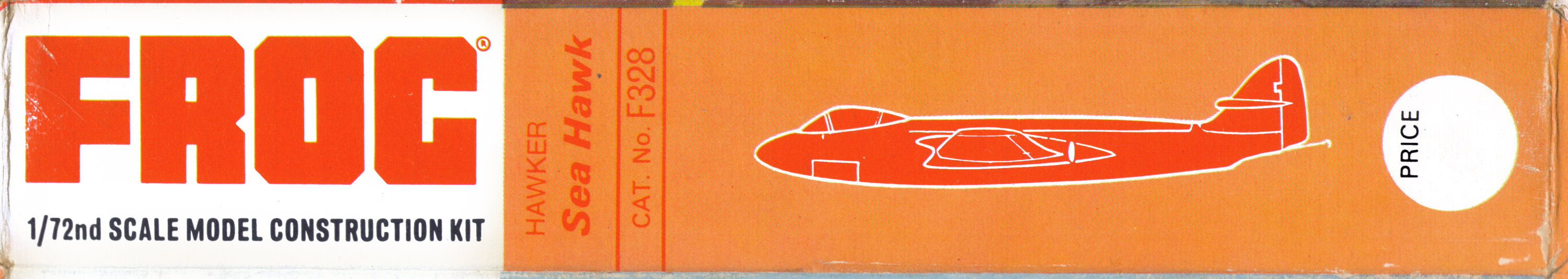 FROG ima ltd, 328P Hawker Sea Hawk, 1965 clamhell type box, side panel